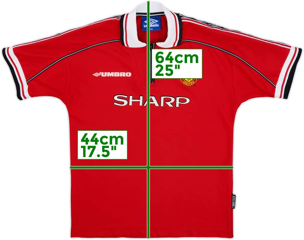 1998-00 Manchester United Home Shirt - 8/10 - (L.Boys)