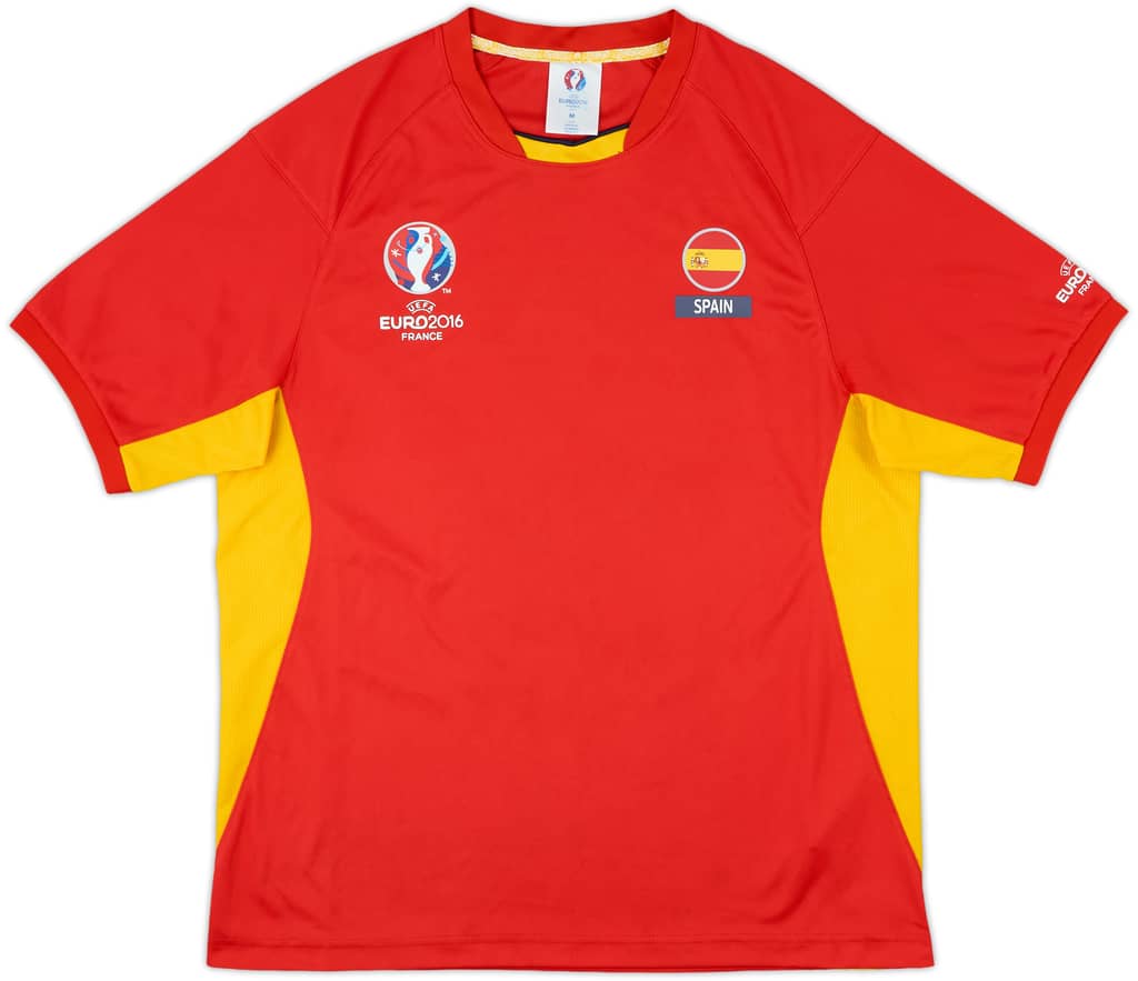Spain Euro 2016 Fan Leisure Shirt - 8/10 - (M)