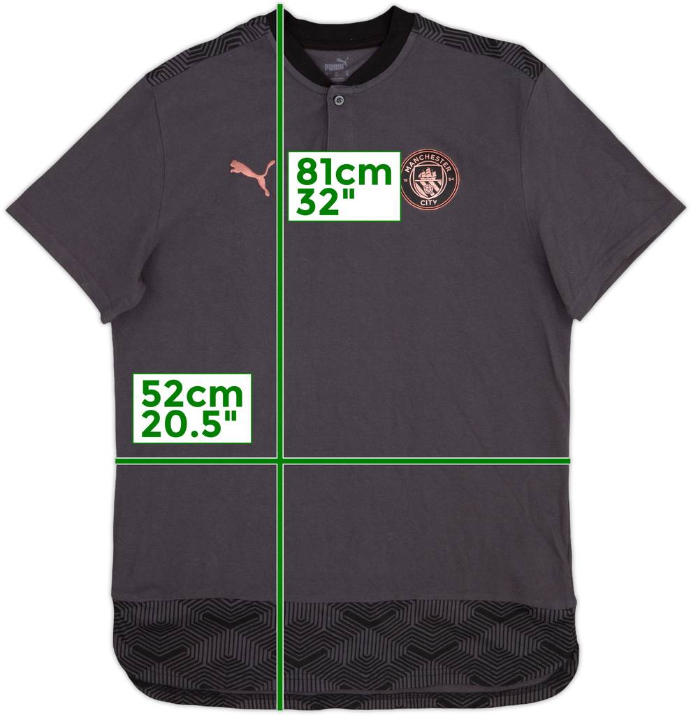 2020-21 Manchester City Puma Polo Shirt - 8/10 - (XL)