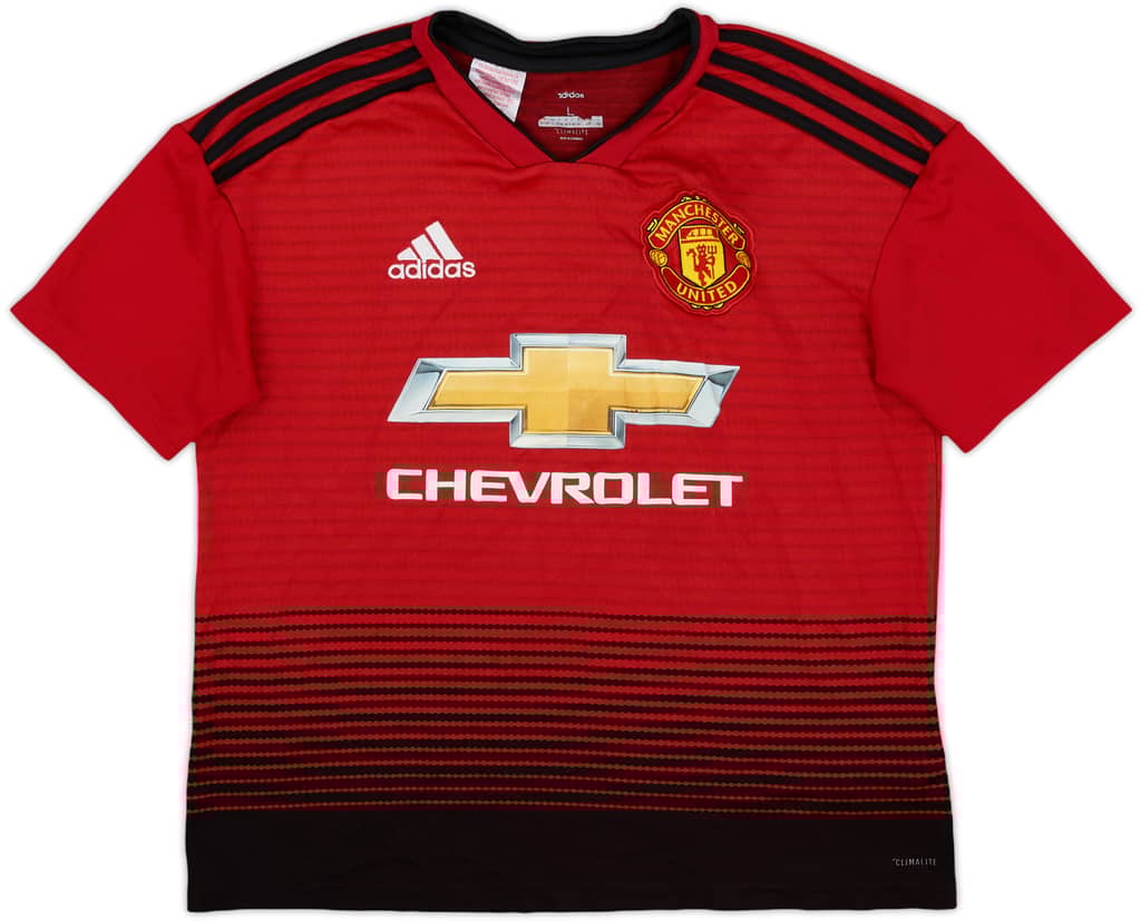 2018-19 Manchester United Home Shirt - 5/10 - (L.Boys)