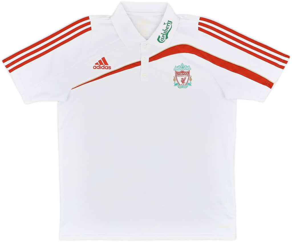 2009-10 Liverpool adidas Polo Shirt - 9/10 - (L)