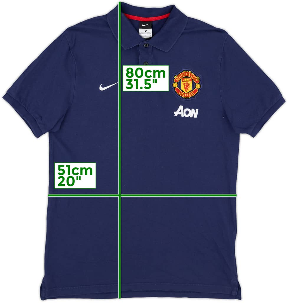 2013-14 Manchester United Nike Polo Shirt - 10/10 - (M)