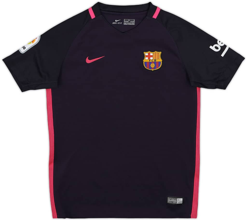 2016-17 Barcelona Away Shirt - 10/10 - (M.Boys)