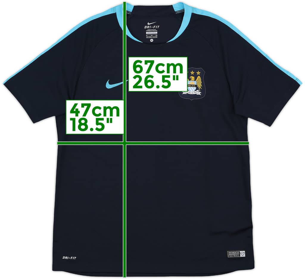 2015-16 Manchester City Nike Training Shirt - 10/10 - (XL.Boys)