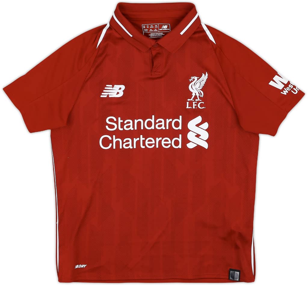 2018-19 Liverpool Home Shirt - 9/10 - (M.Boys)