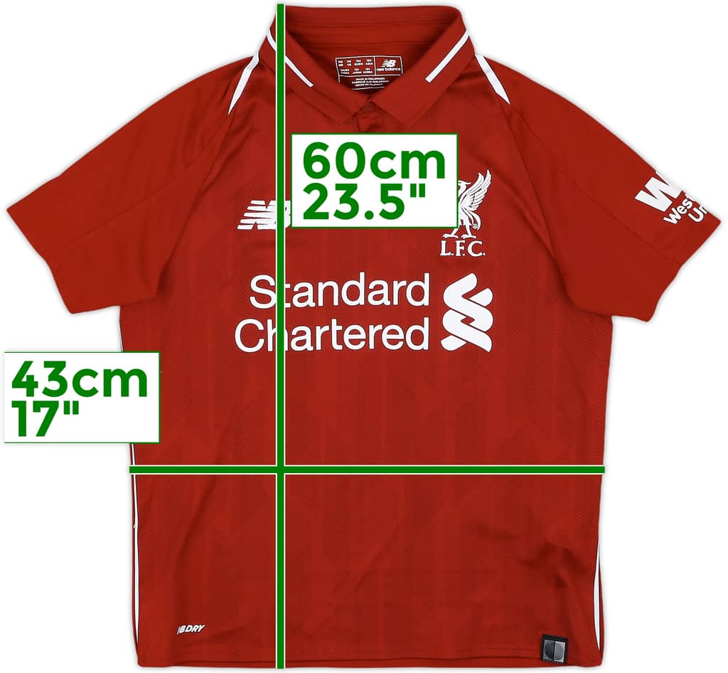 2018-19 Liverpool Home Shirt - 9/10 - (M.Boys)