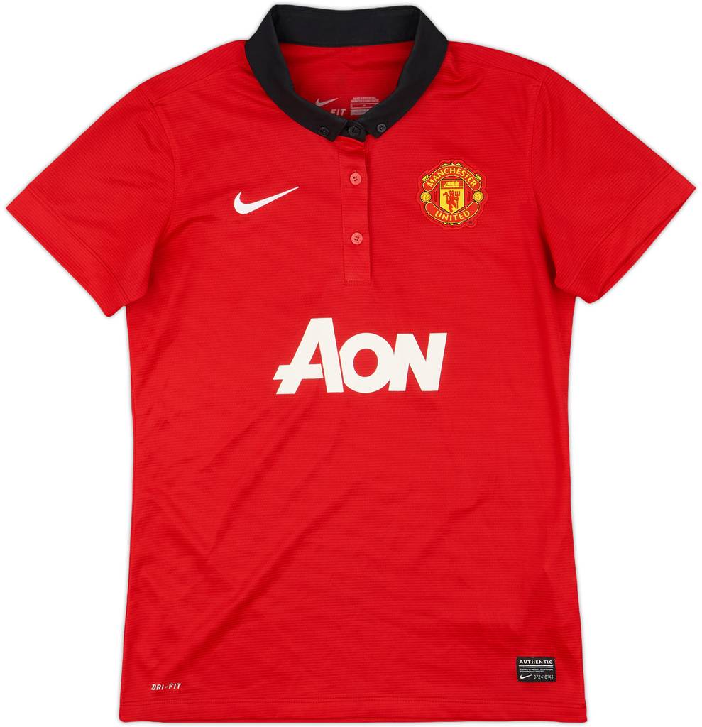 2013-14 Manchester United Home Shirt - 9/10 - (Women's S)