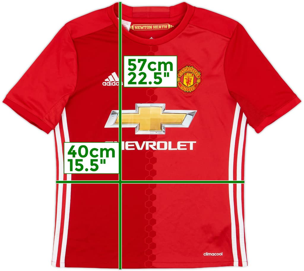 2016-17 Manchester United Home Shirt - 6/10 - (M.Boys)