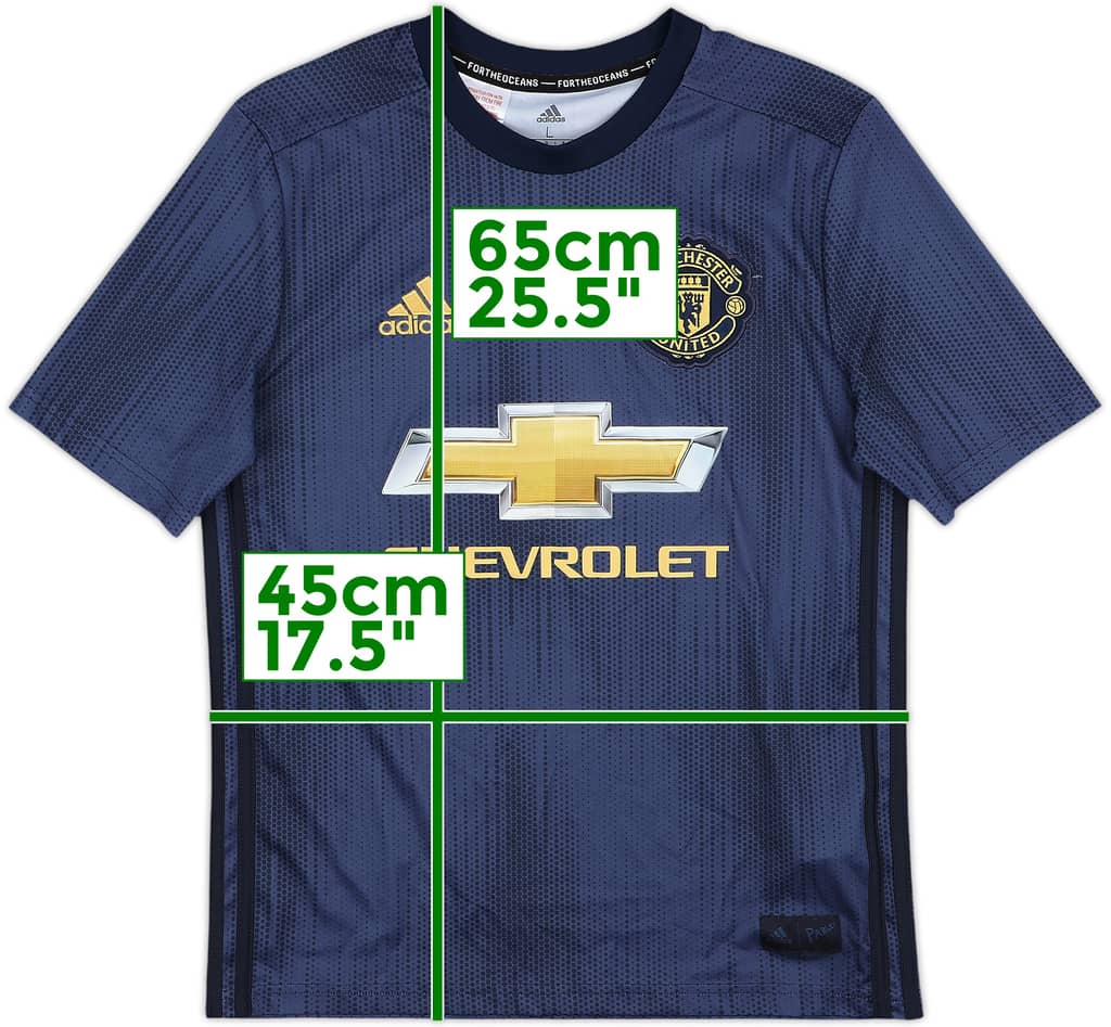 2018-19 Manchester United Third Shirt - 8/10 - (L.Boys)