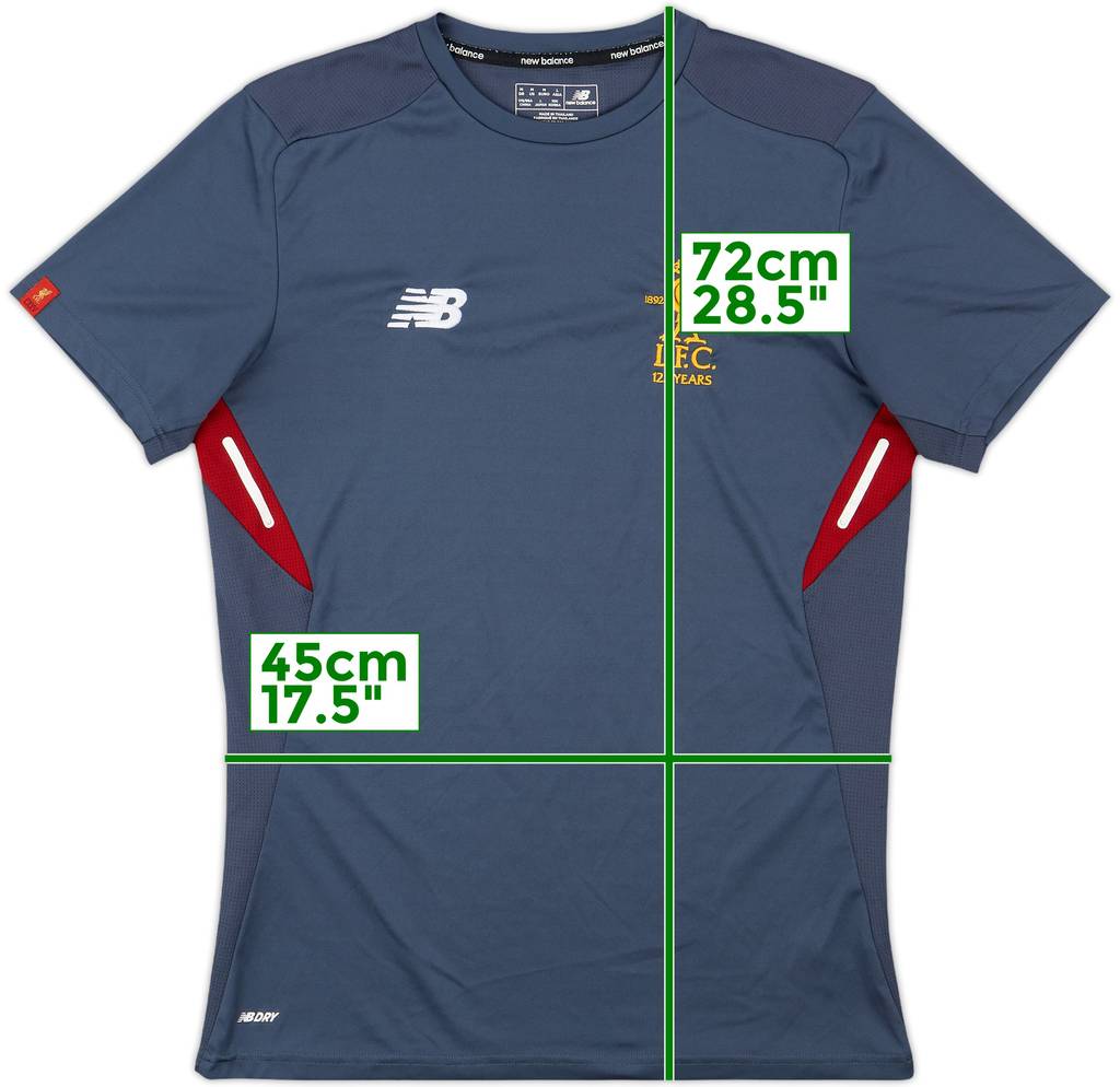 2017-18 Liverpool New Balance Training Shirt - 9/10 - (M)
