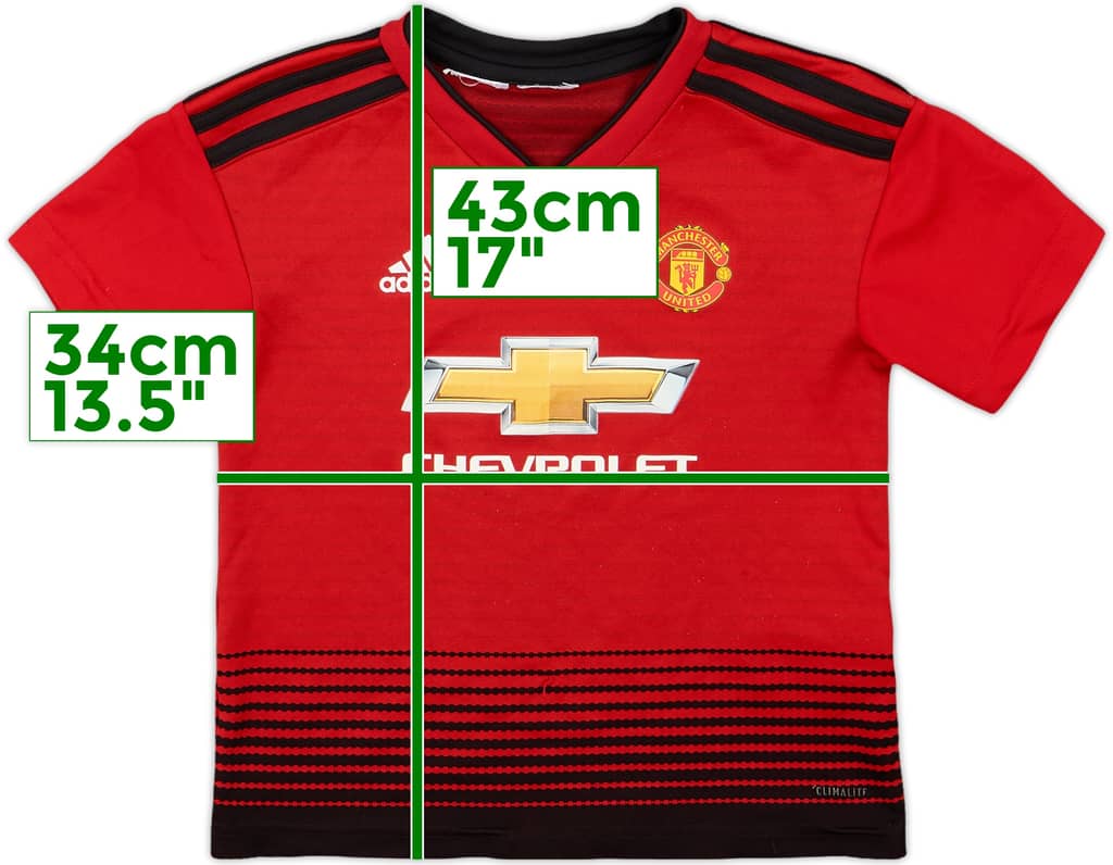 2018-19 Manchester United Home Shirt - 8/10 - (S.Boys)