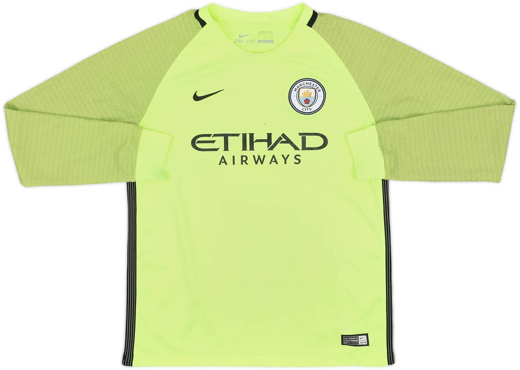2016-17 Manchester City GK Shirt - 7/10 - (L.Boys)