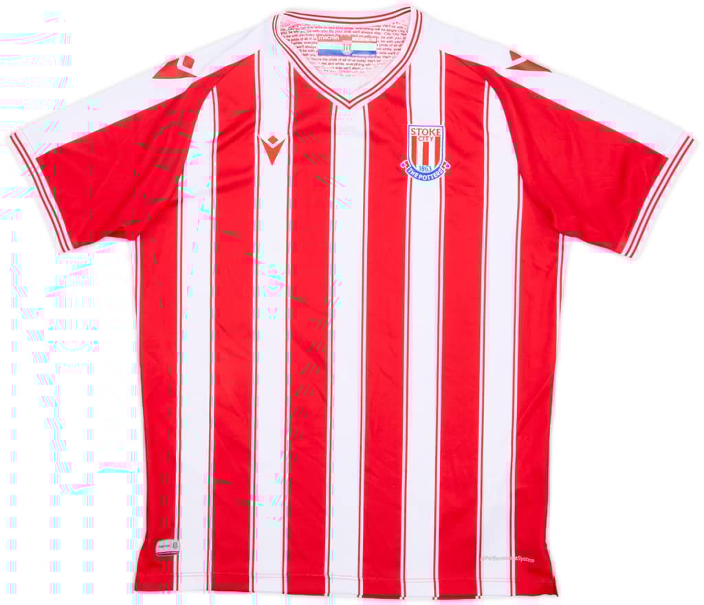 2020-21 Stoke City Home Shirt - 8/10 - (L.Boys)