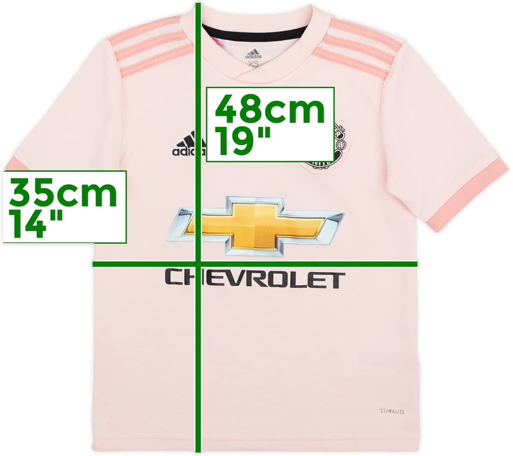 2018-19 Manchester United Away Shirt - 8/10 - (7-8 Years)