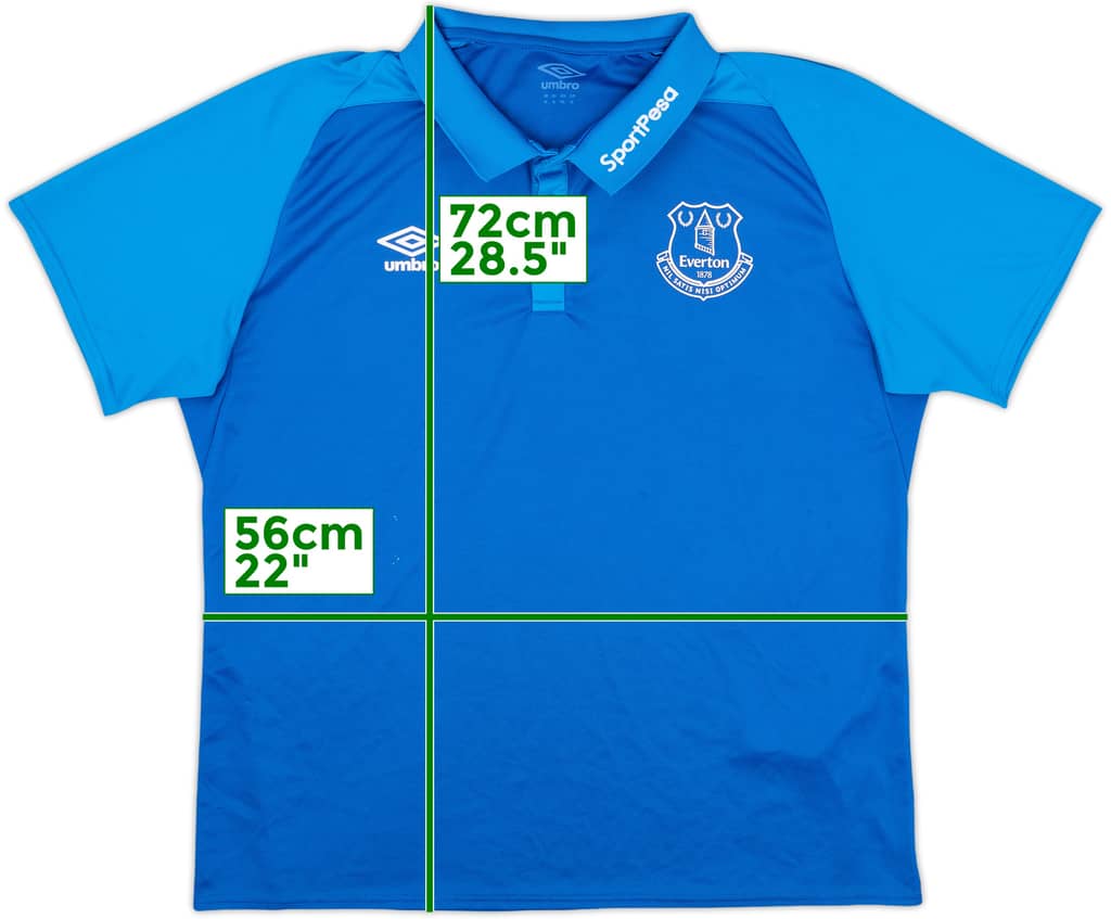 2017-18 Everton Umbro Polo Shirt - 7/10 - (XL)