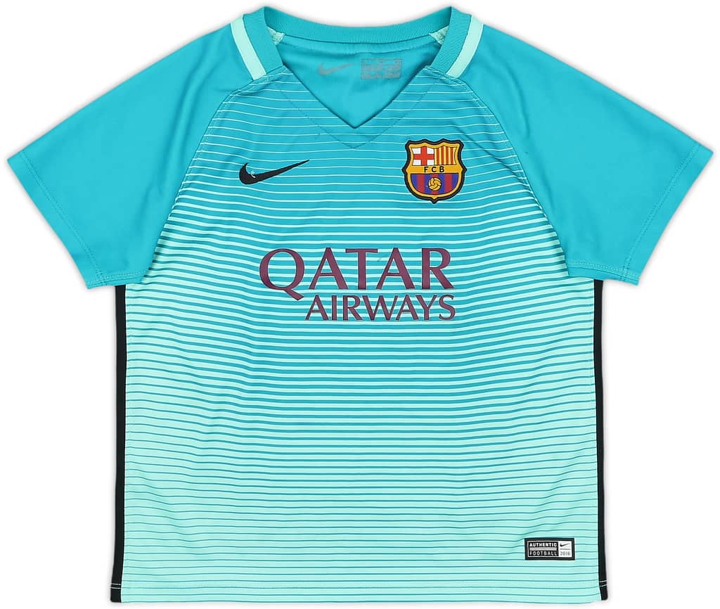 2016-17 Barcelona Third Shirt - 7/10 - (3-4 Years)