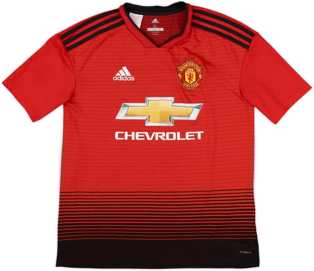 2018-19 Manchester United Home Shirt - 8/10 - (XL.Boys)