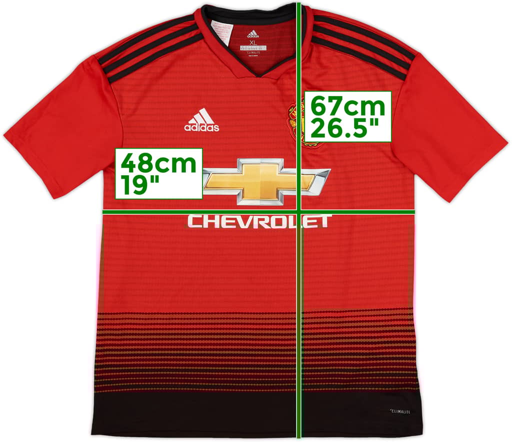 2018-19 Manchester United Home Shirt - 8/10 - (XL.Boys)