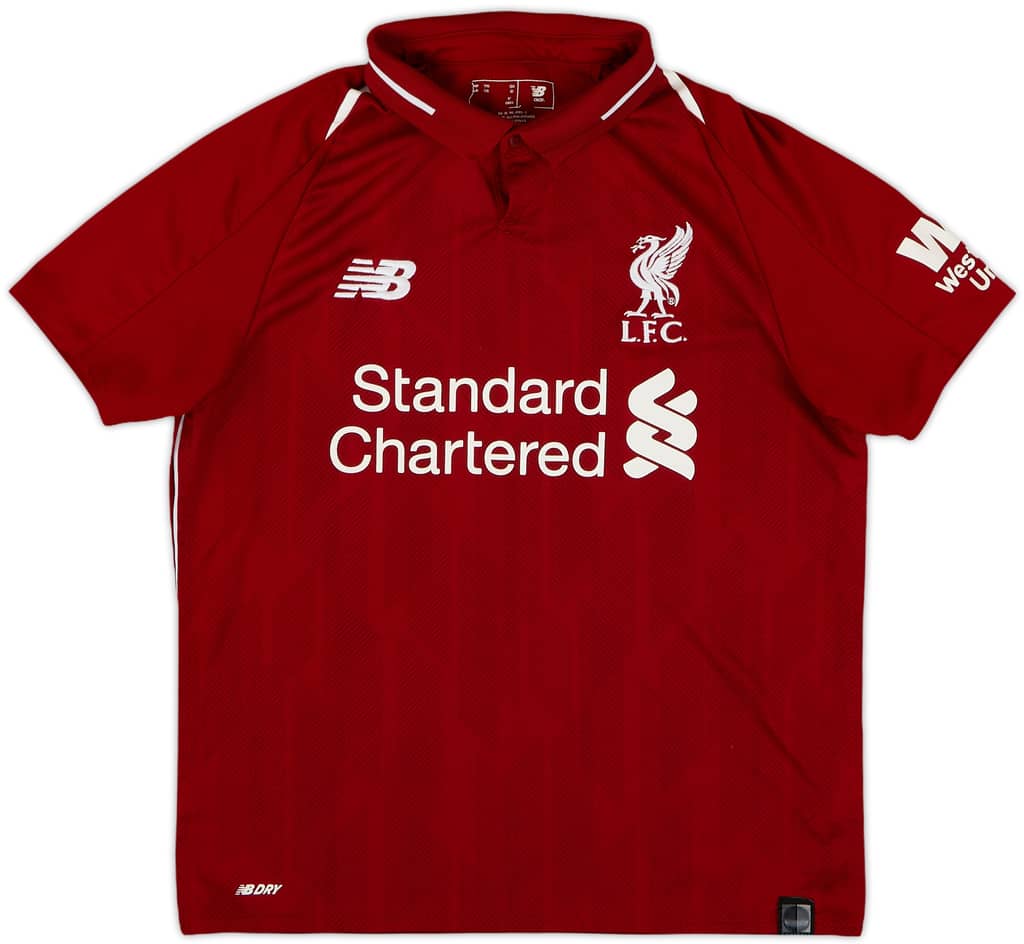 2018-19 Liverpool Home Shirt - 8/10 - (M.Boys)
