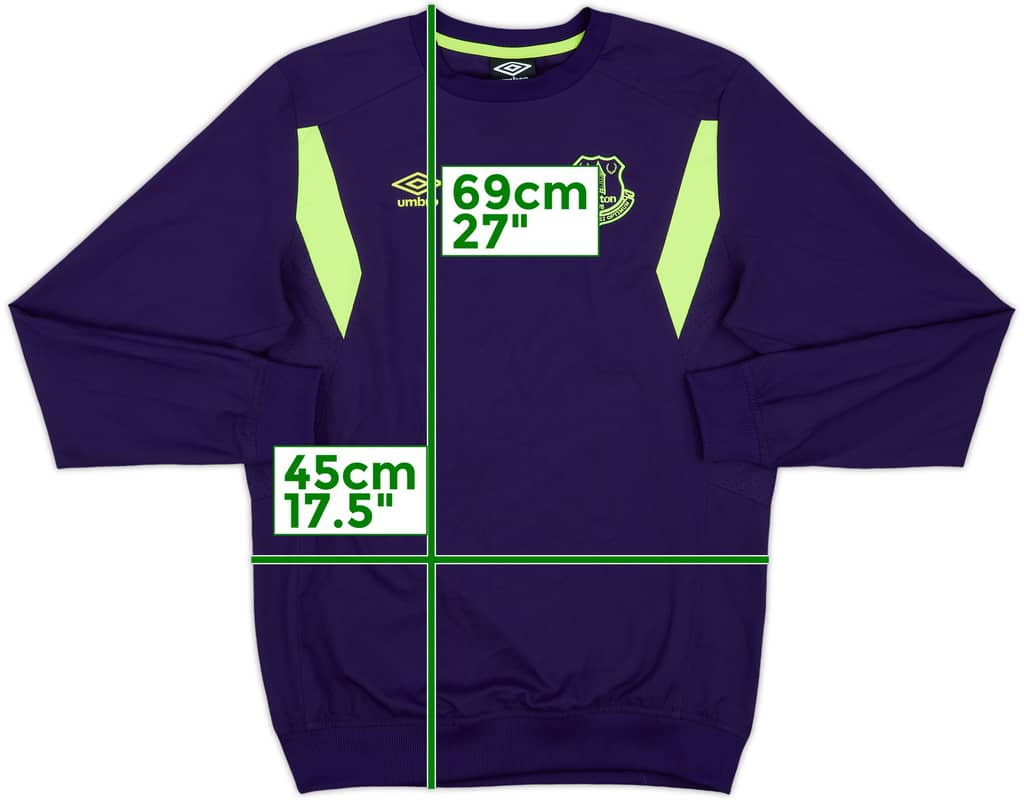 2016-17 Everton Umbro Sweat Top - 10/10 - (XL.Boys)