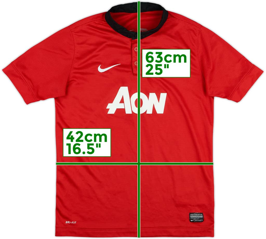 2013-14 Manchester United Home Shirt - 8/10 - (L.Boys)
