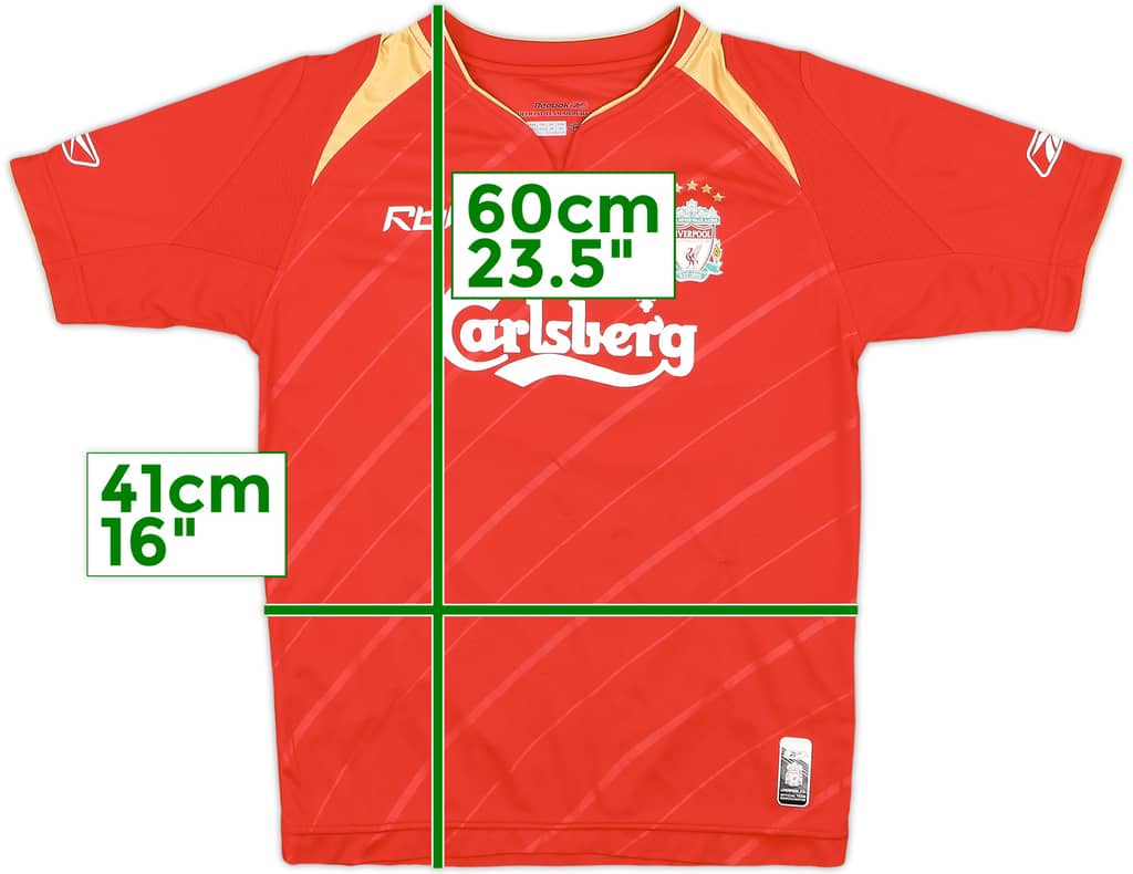 2005-06 Liverpool CL Home Shirt - 7/10 - (M.Boys)