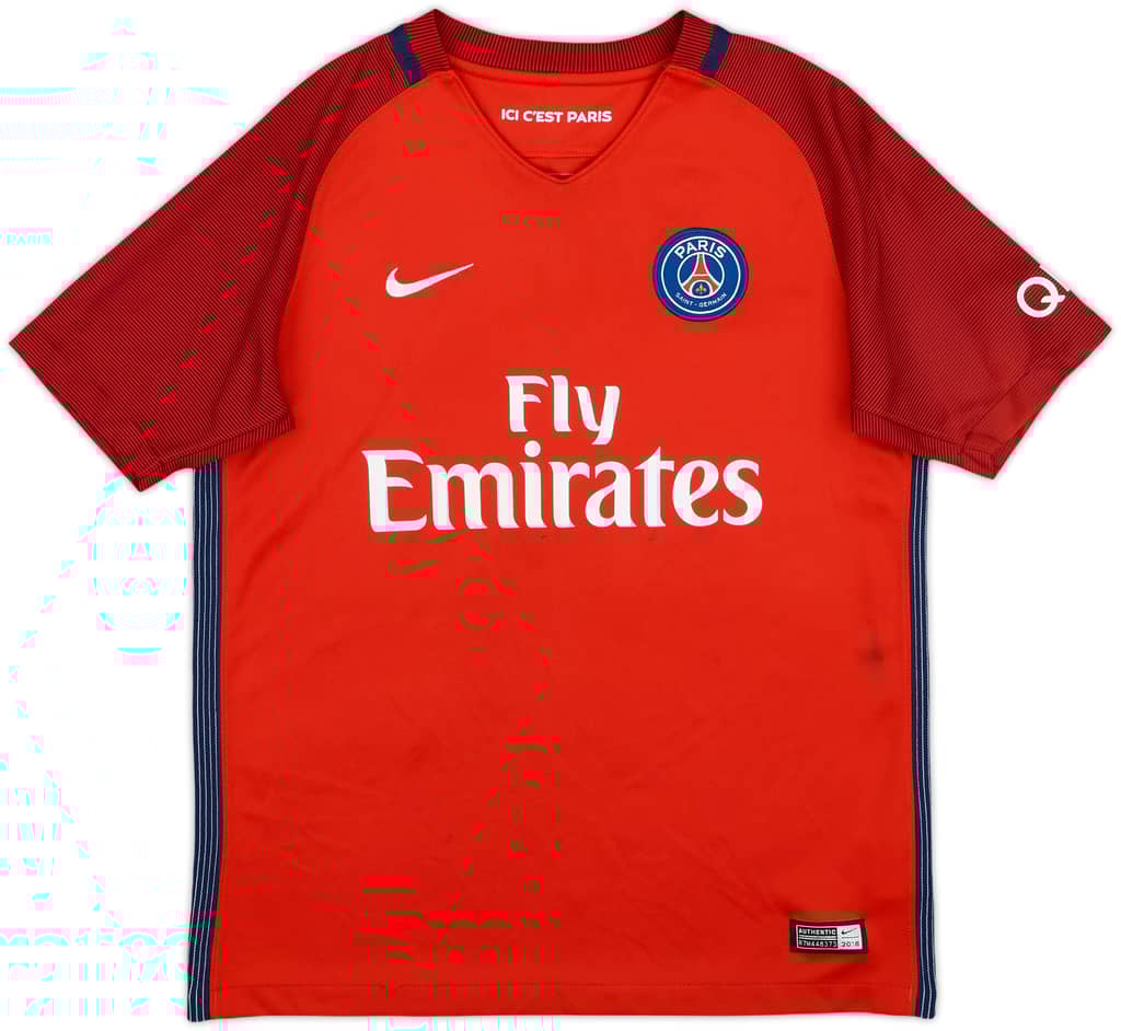 2016-17 Paris Saint-Germain Away Shirt - 8/10 - (L.Boys)