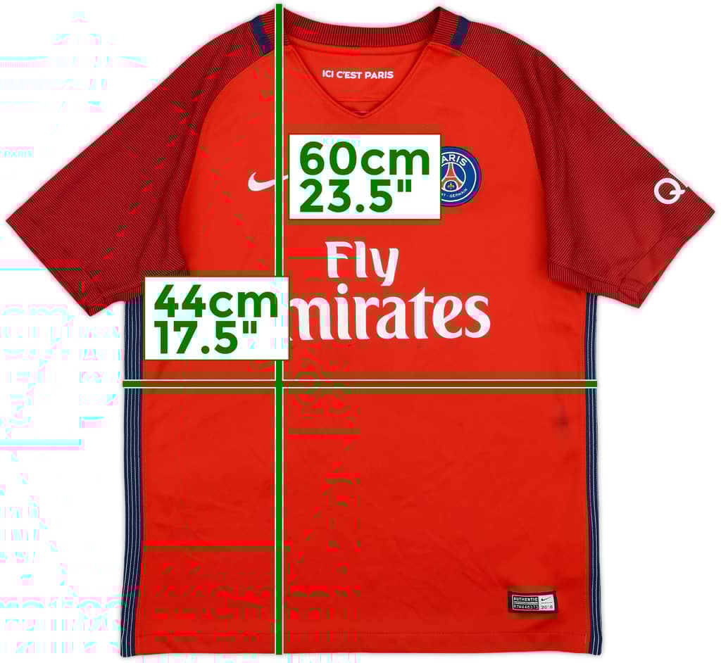 2016-17 Paris Saint-Germain Away Shirt - 8/10 - (L.Boys)