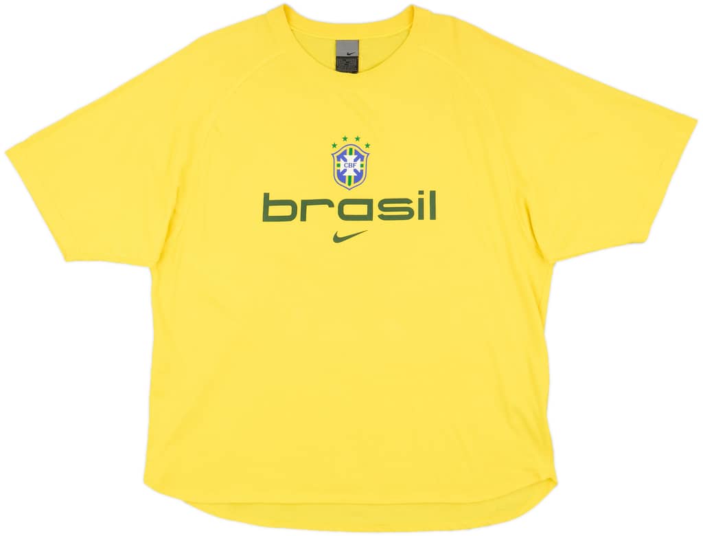 2002-03 Brazil Nike Cotton Tee - 9/10 - (L)