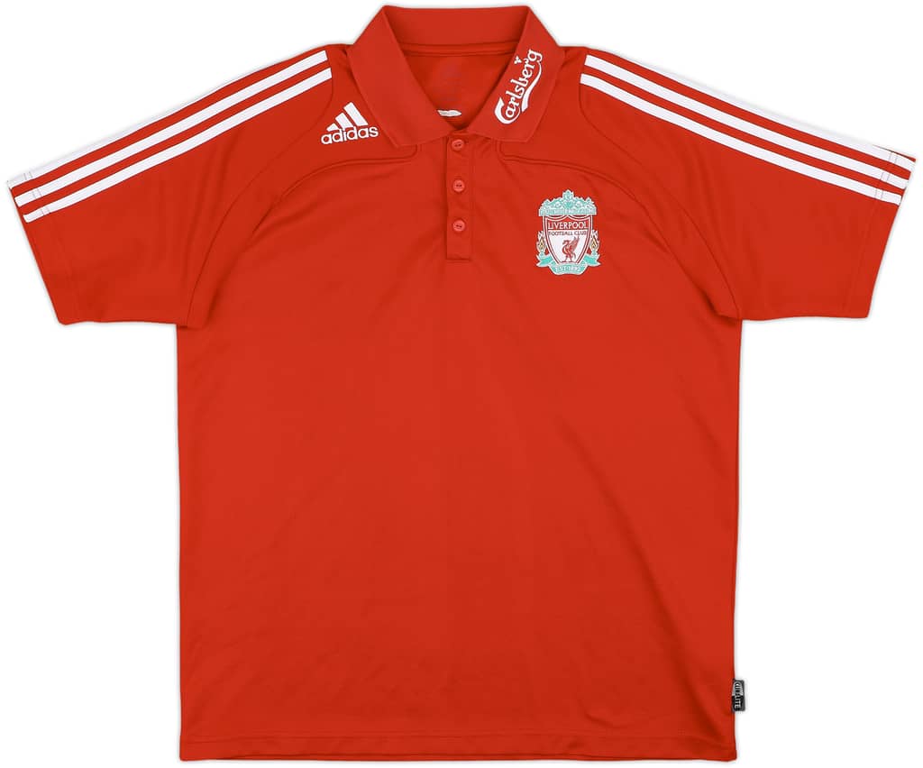 2008-09 Liverpool adidas Polo Shirt - 8/10 - (L)