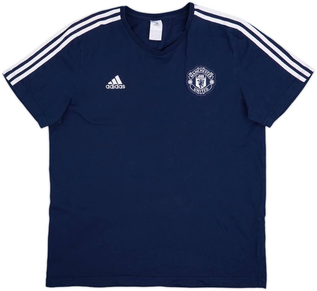 2018-19 Manchester United adidas Cotton Tee - 8/10 - (XL)