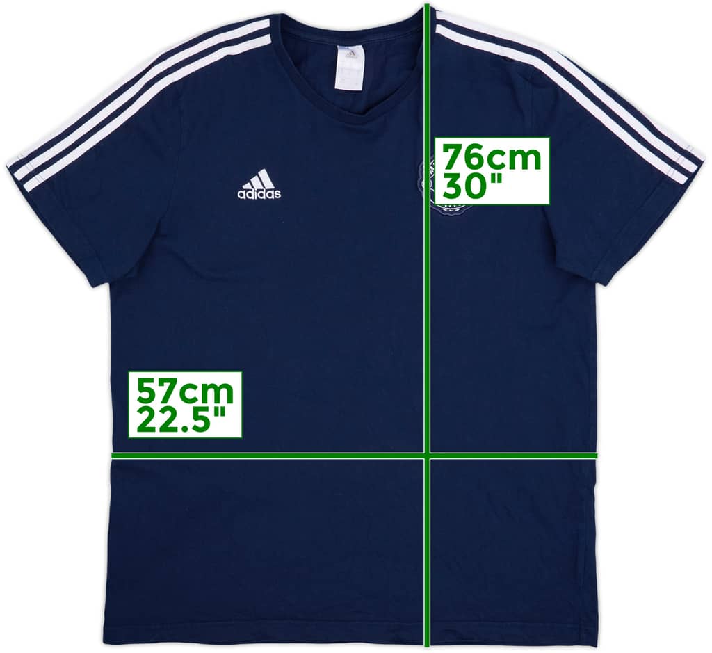2018-19 Manchester United adidas Cotton Tee - 8/10 - (XL)