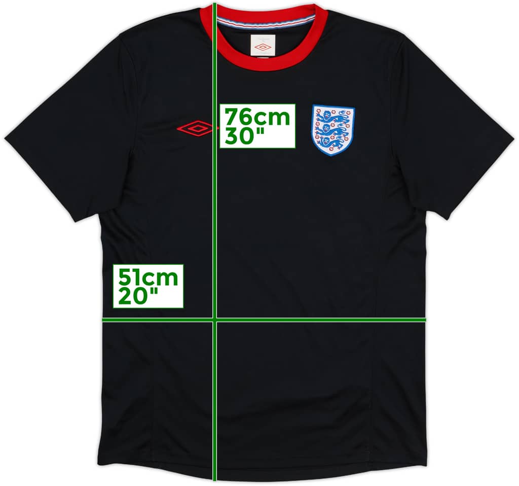 2010-12 England Umbro Training Shirt - 9/10 - (L)