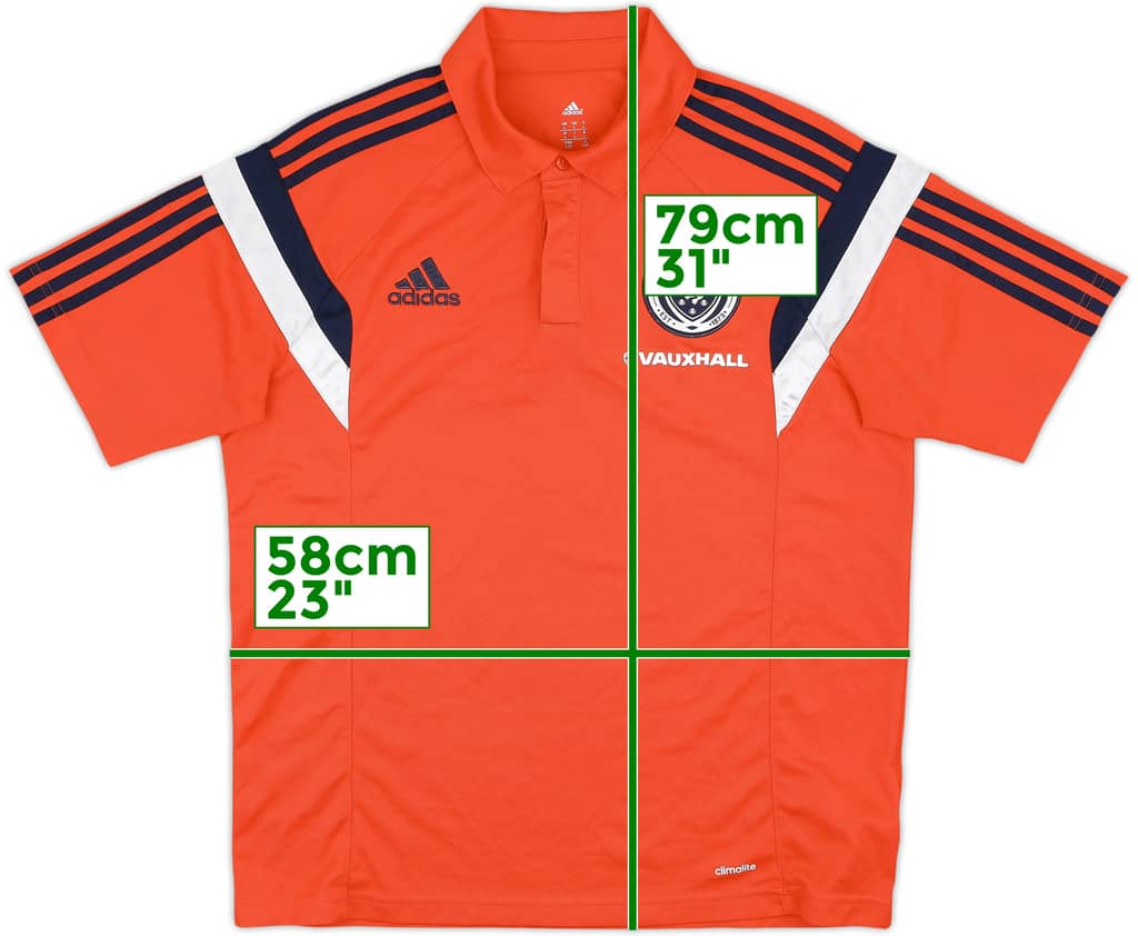 2014-15 Scotland adidas Polo Shirt - 9/10 - (L)