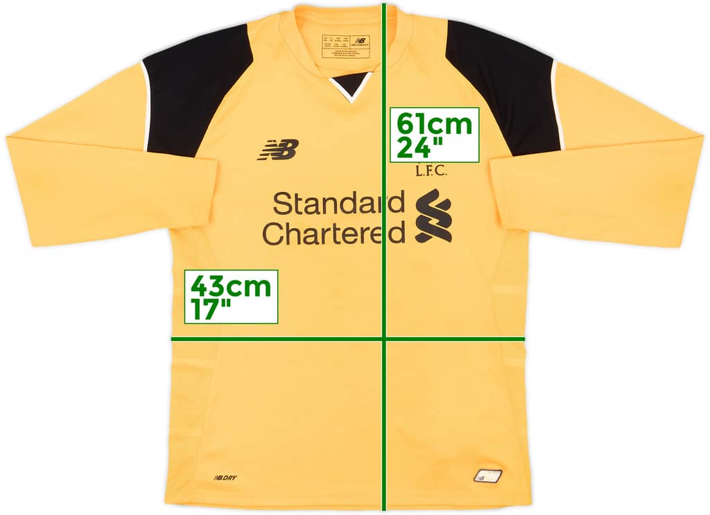 2016-17 Liverpool GK Shirt - 9/10 - (L.Boys)