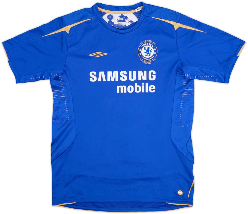 2005-06 Chelsea Centenary Home Shirt - 8/10 - (XL.Boys)