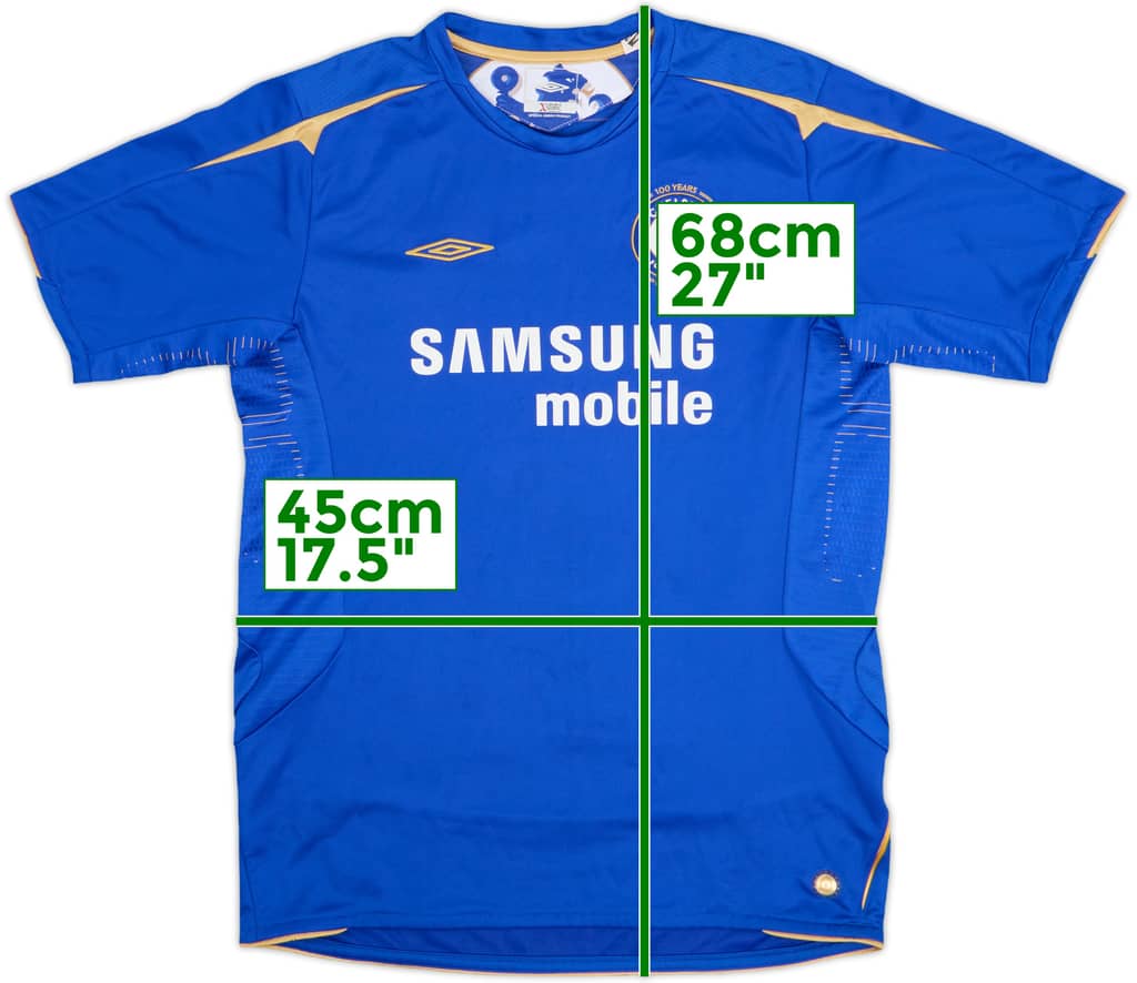 2005-06 Chelsea Centenary Home Shirt - 8/10 - (XL.Boys)