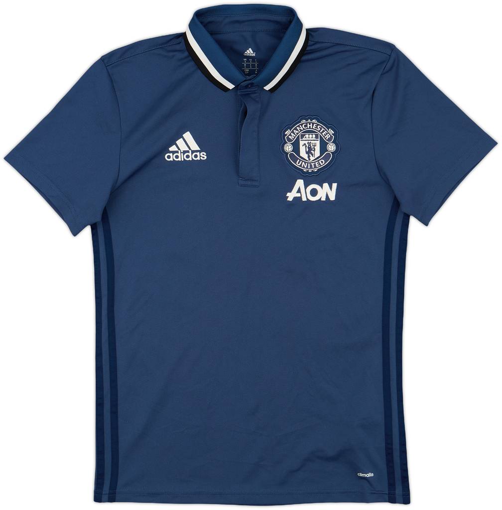 2016-17 Manchester United adidas Polo Shirt - 10/10 - (S)