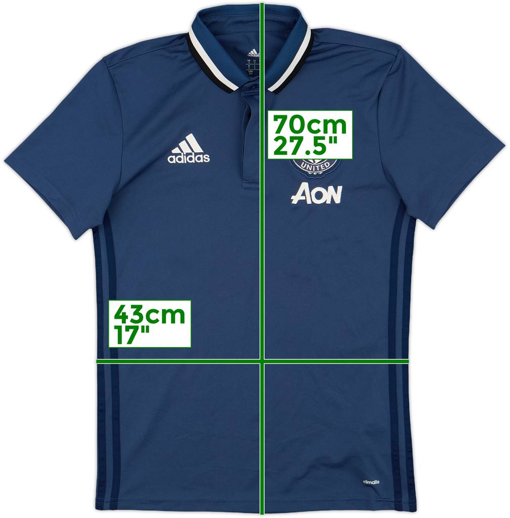 2016-17 Manchester United adidas Polo Shirt - 10/10 - (S)