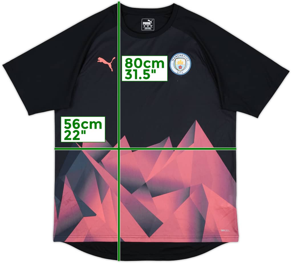 2019-20 Manchester City Puma Pre-Match Training Shirt - 9/10 - (XL)