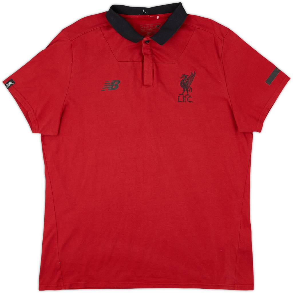 2017-18 Liverpool New Balance Polo Shirt - 9/10 - (L)