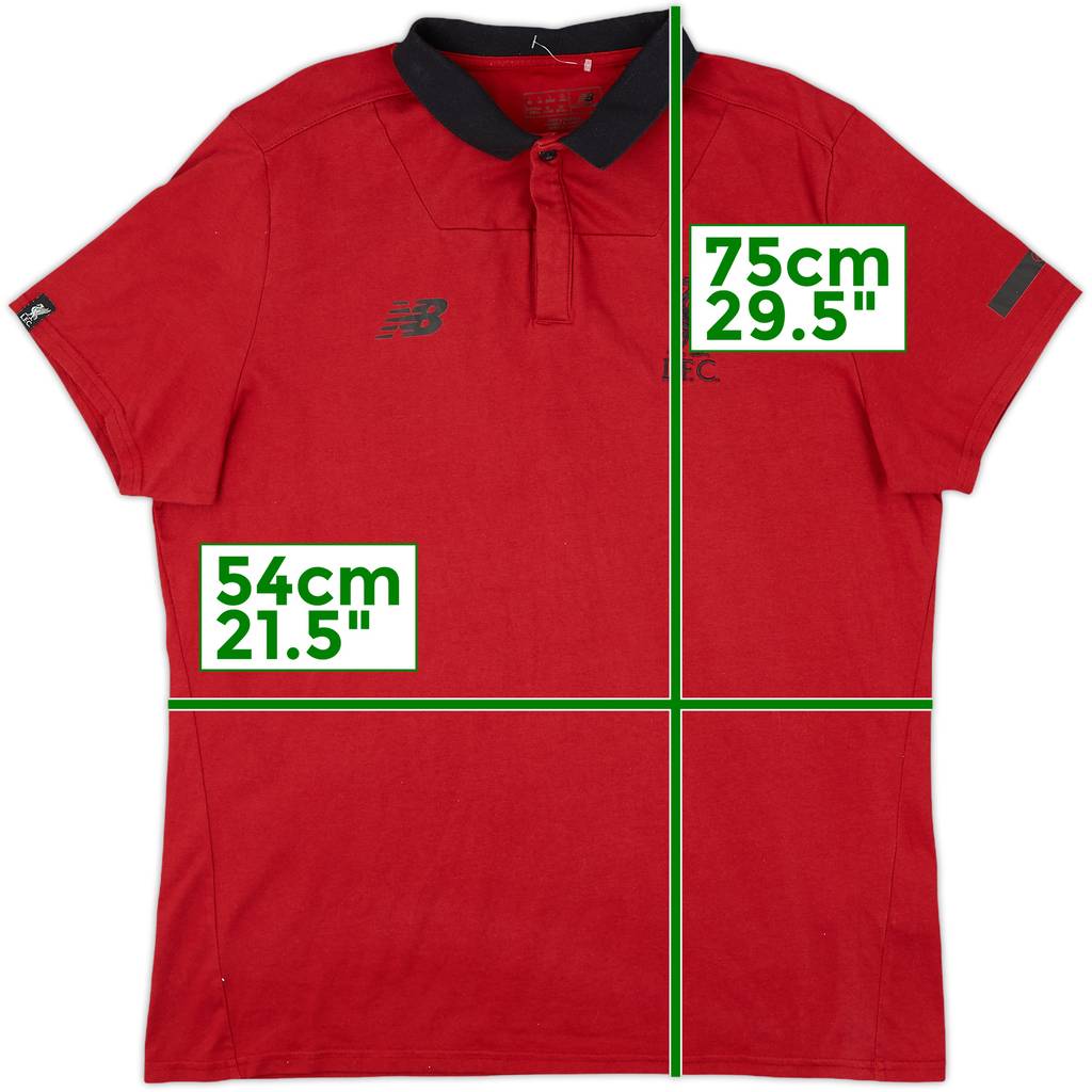 2017-18 Liverpool New Balance Polo Shirt - 9/10 - (L)