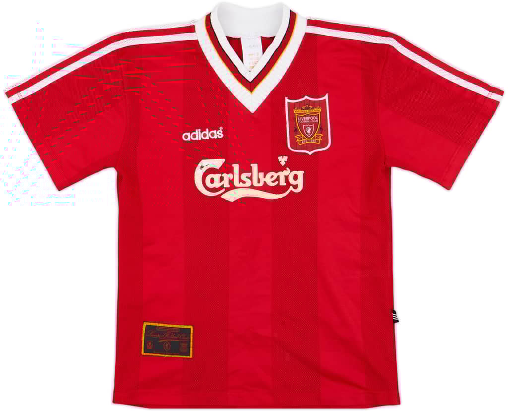 1995-96 Liverpool Home Shirt - 5/10 - (L.Boys)