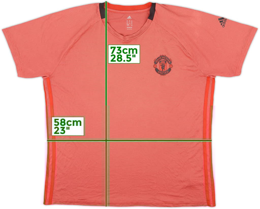 2016-17 Manchester United adidas Training Shirt - 8/10 - (XL)