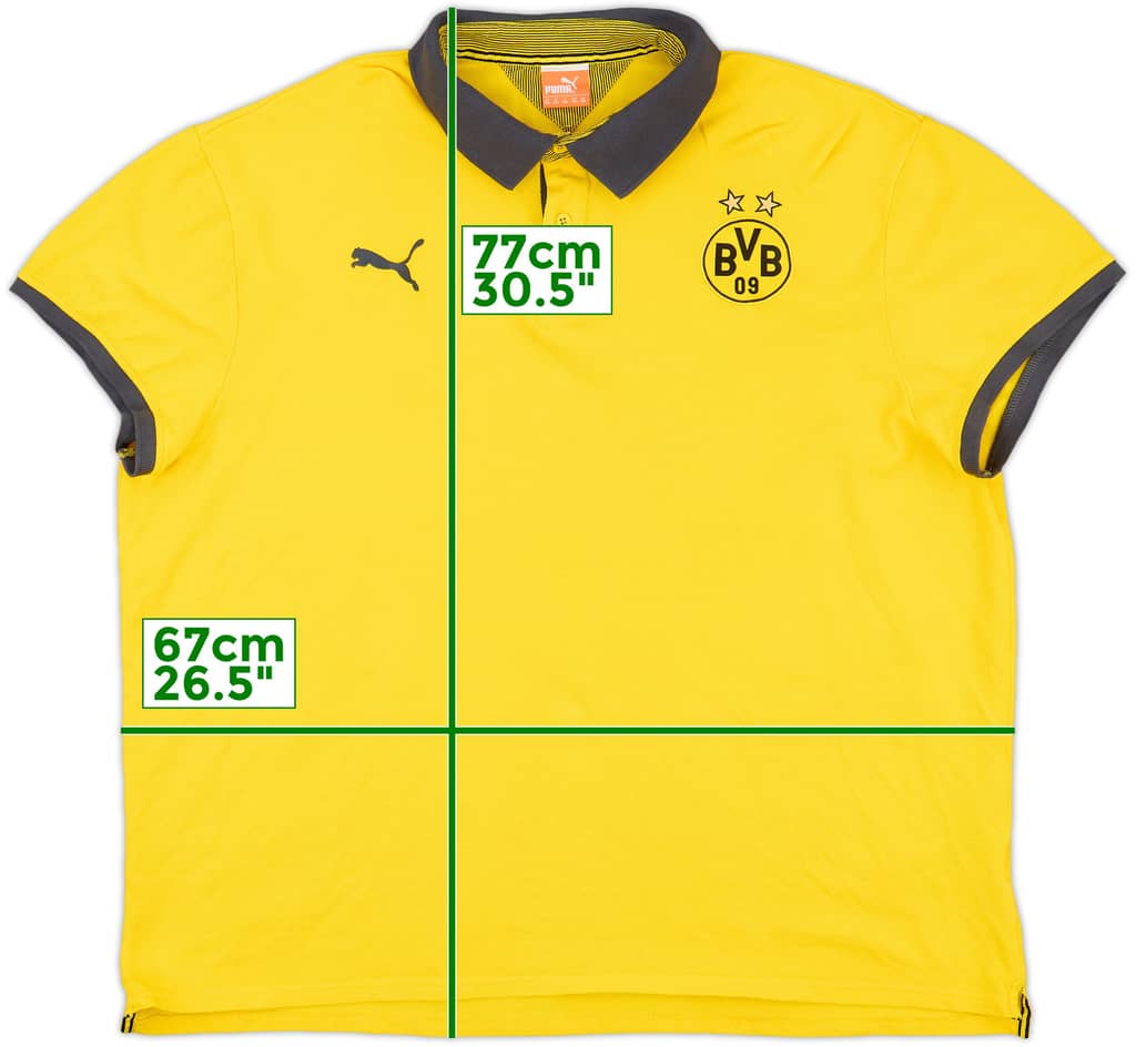 2013-14 Borussia Dortmund Puma Polo Shirt - 8/10 - (3XL)