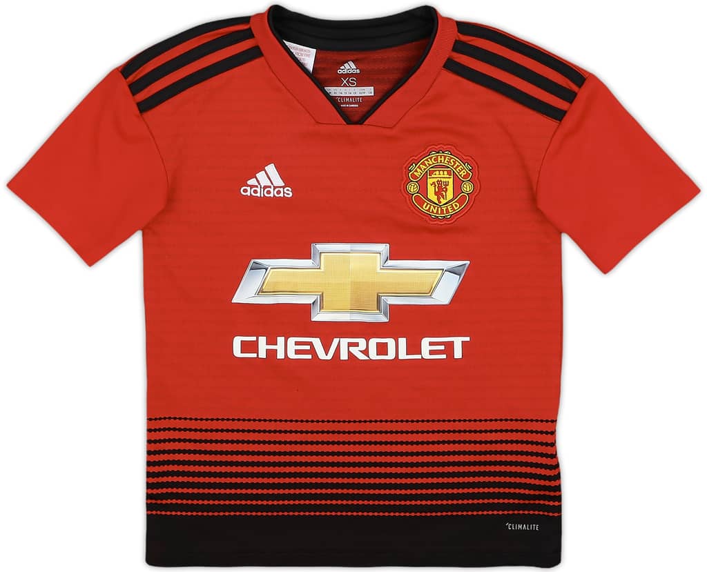 2018-19 Manchester United Home Shirt - 9/10 - (7-8 Years)