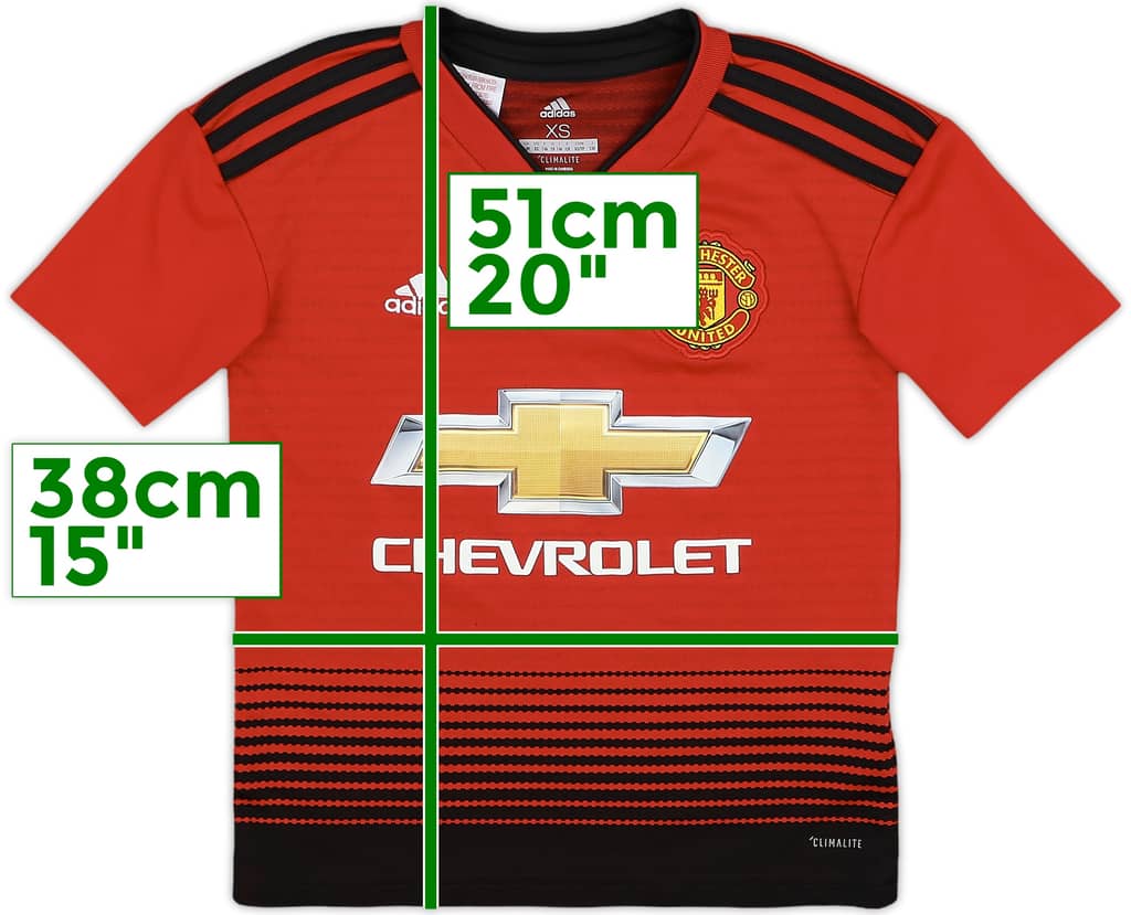 2018-19 Manchester United Home Shirt - 9/10 - (7-8 Years)
