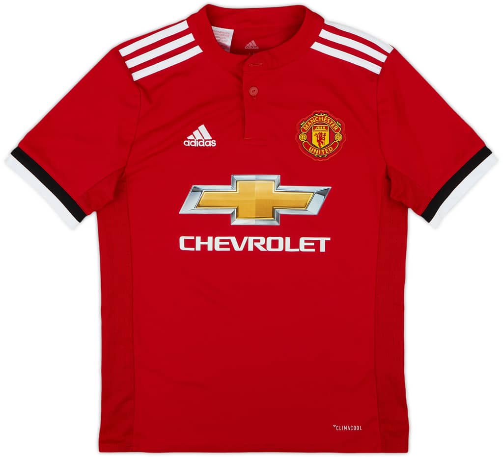 2017-18 Manchester United Home Shirt - 9/10 - (M.Boys)