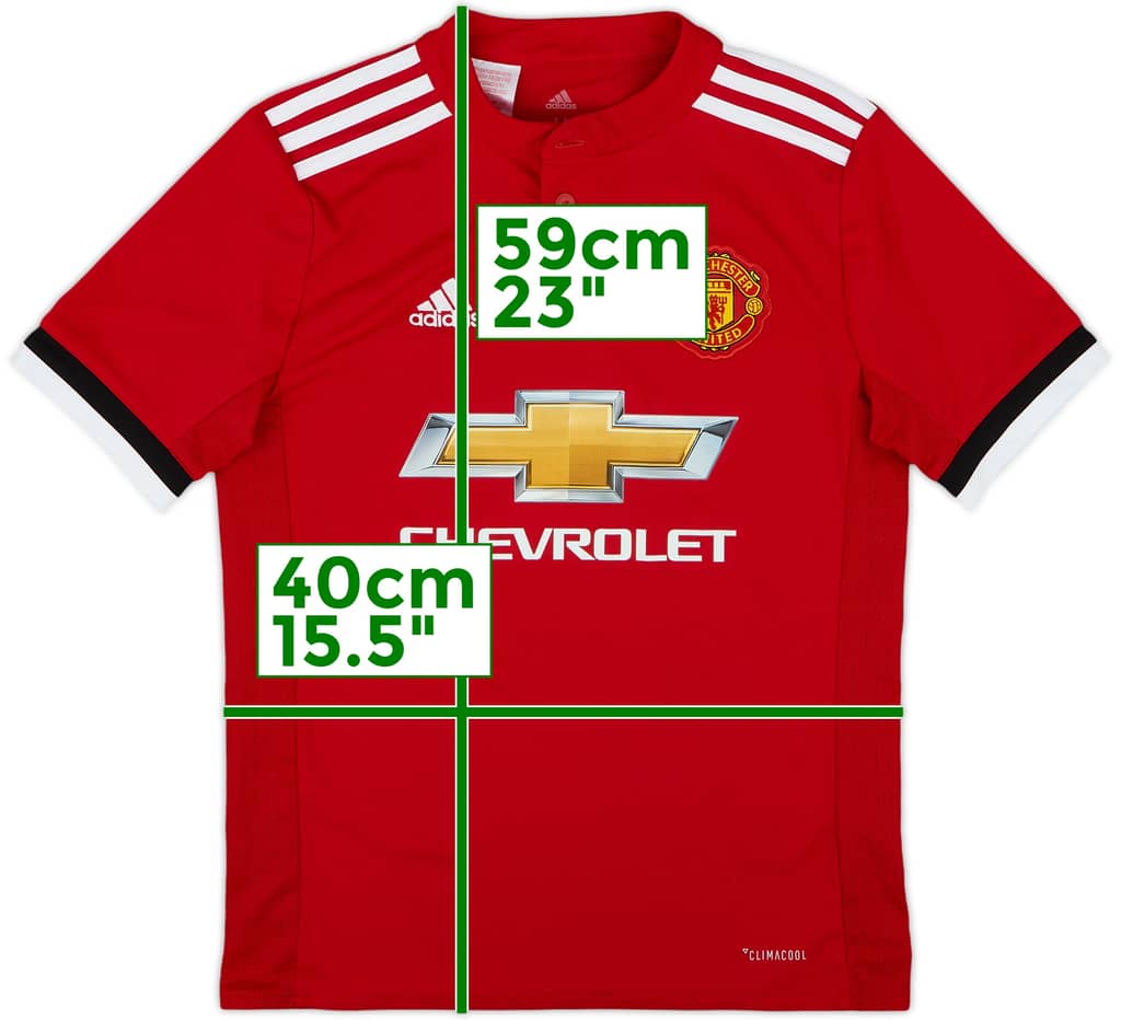 2017-18 Manchester United Home Shirt - 9/10 - (M.Boys)