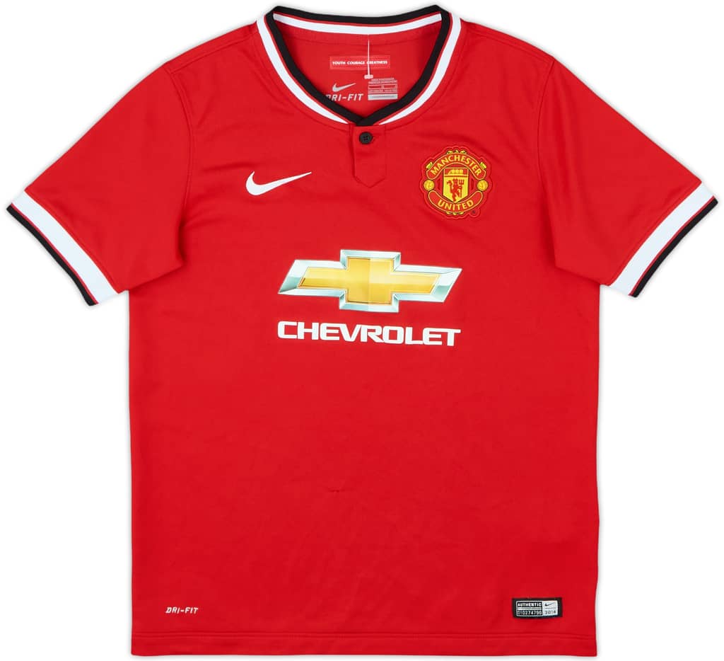 2014-15 Manchester United Home Shirt - 9/10 - (L.Boys)